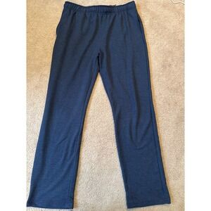 Orvis Men Pants Size L Blue Knit Athletic Lounge Wear Lightweight Pockets